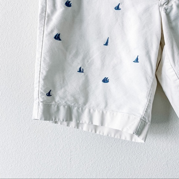 🧤SOLD🧤J. Crew Gramercy Sailboat Embroidered Shor - Picture 5 of 6